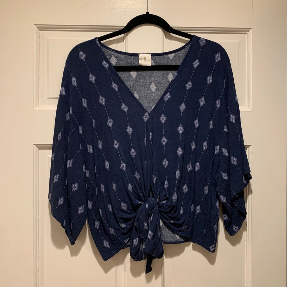 Be Together Bohemian Front-Tie Top